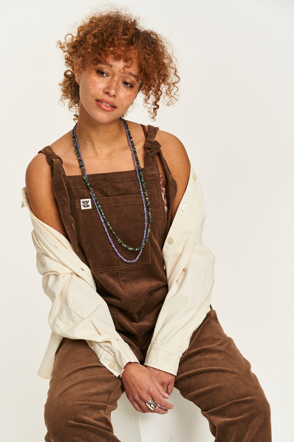 Original - Corduroy Dungarees in Cocoa Brown