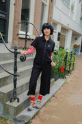 Ragan - Cotton Jumpsuit in Black