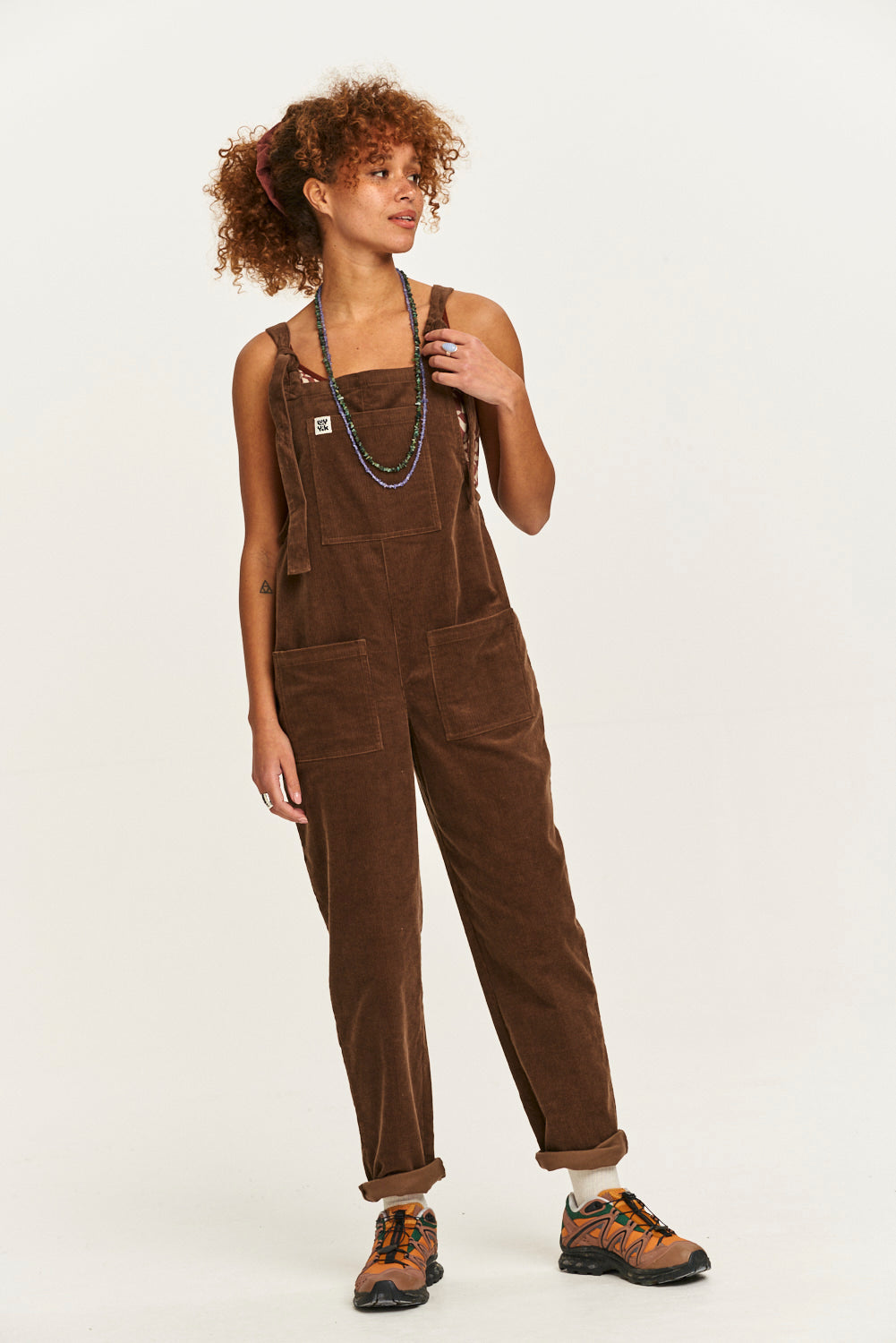 Original - Corduroy Dungarees in Cocoa Brown