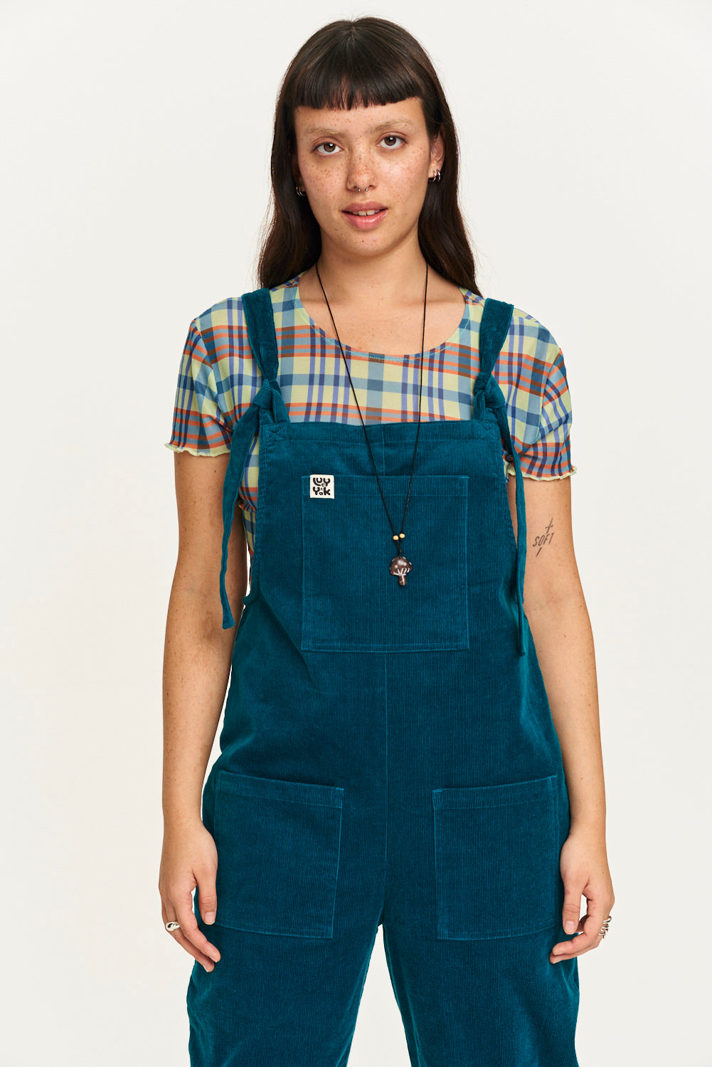 Original - Corduroy Dungarees in Teal