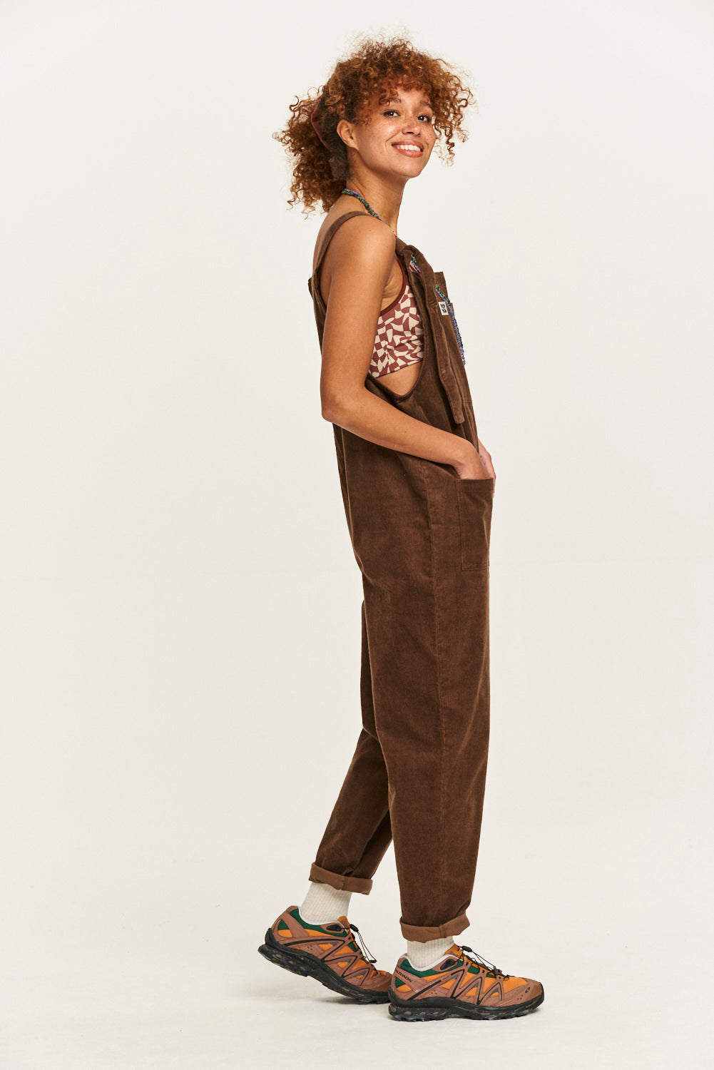 Original - Corduroy Dungarees in Cocoa Brown