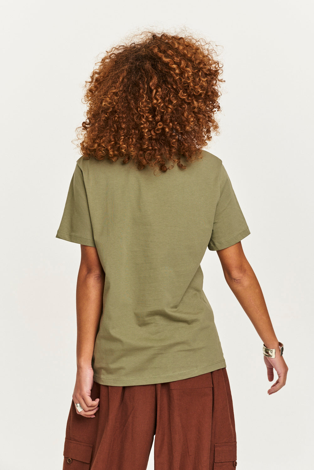 Denver - Cotton Tee in Khaki