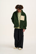 Harper - Fleece Jacket Pine Green