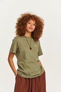 Denver - Cotton Tee in Khaki