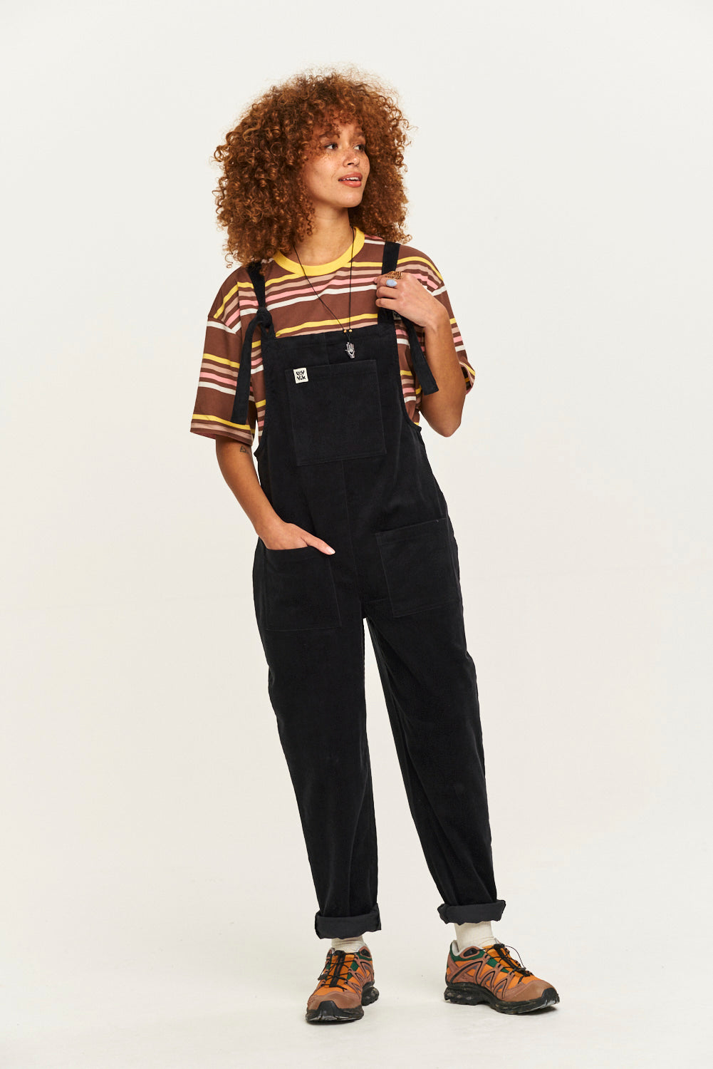 Original - Corduroy Dungarees in Black