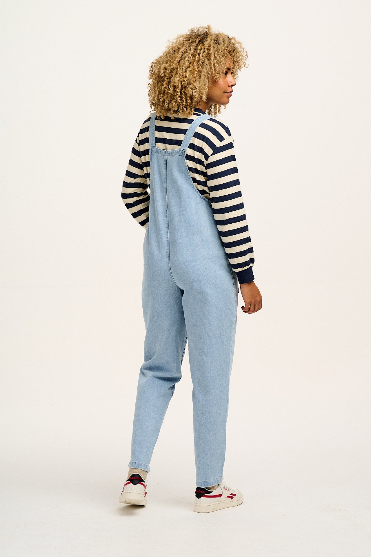 Original - Denim Dungarees in Light Wash Blue