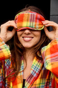 Yaima - Eye Mask in Ncuti Tartan Print