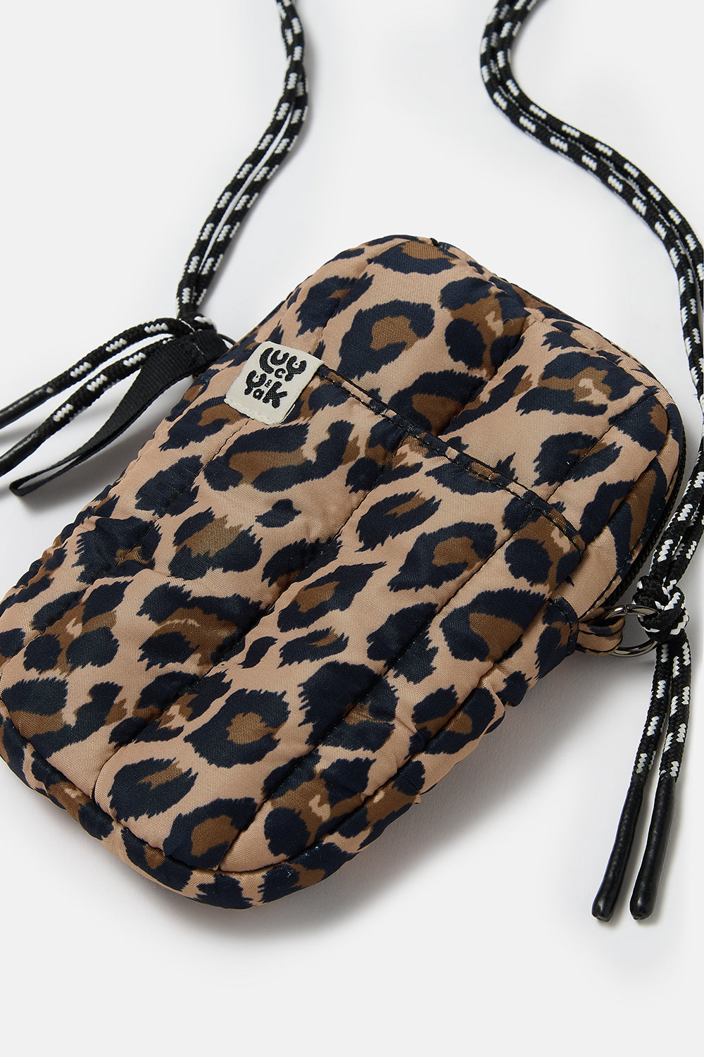 Brock - Recycled Polyester Crossbody Bag in Leopard Print