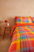 Yolanda - Soft Cotton Bed Sheets in Ncuti Tartan Print