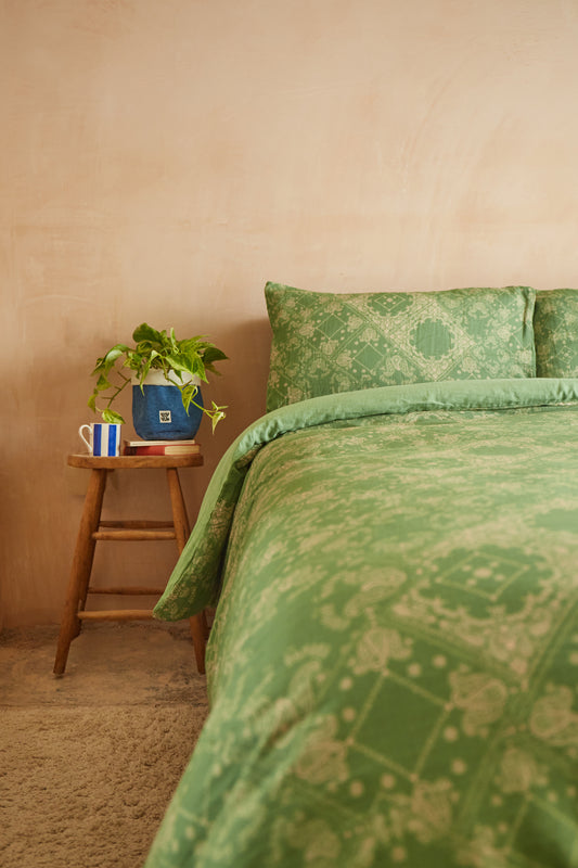 Yolanda - Soft Cotton Bed Sheets in Eldorado Print