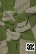 Braor - Polar Fleece Blanket in Green Checkerboard Print