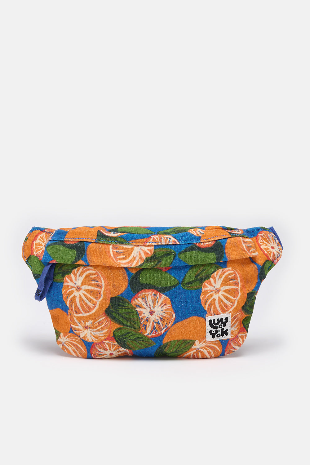 Brodie - Canvas Bumbag in Onda Oranges Print