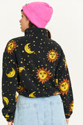 Blake - Cropped Fleece in Orion Print