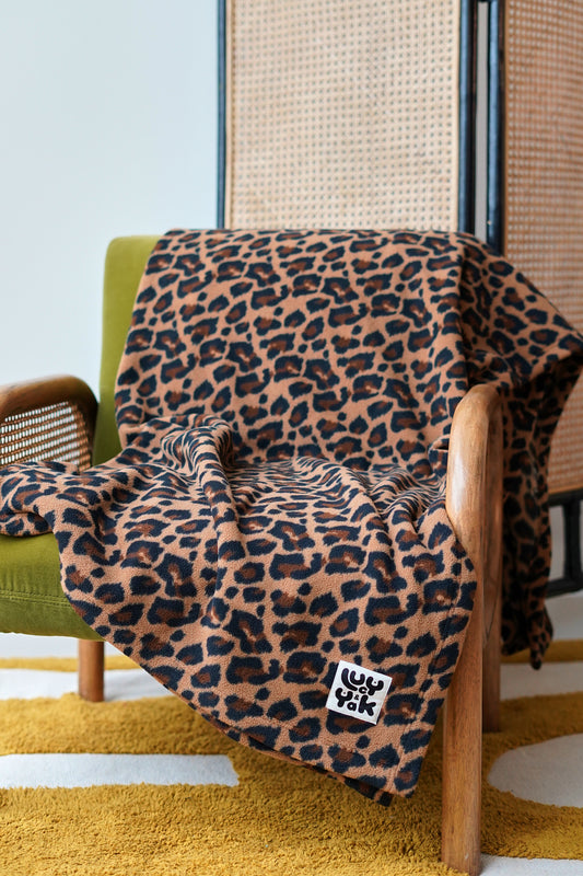 Braor - Polar Fleece Blanket in Leopard Print