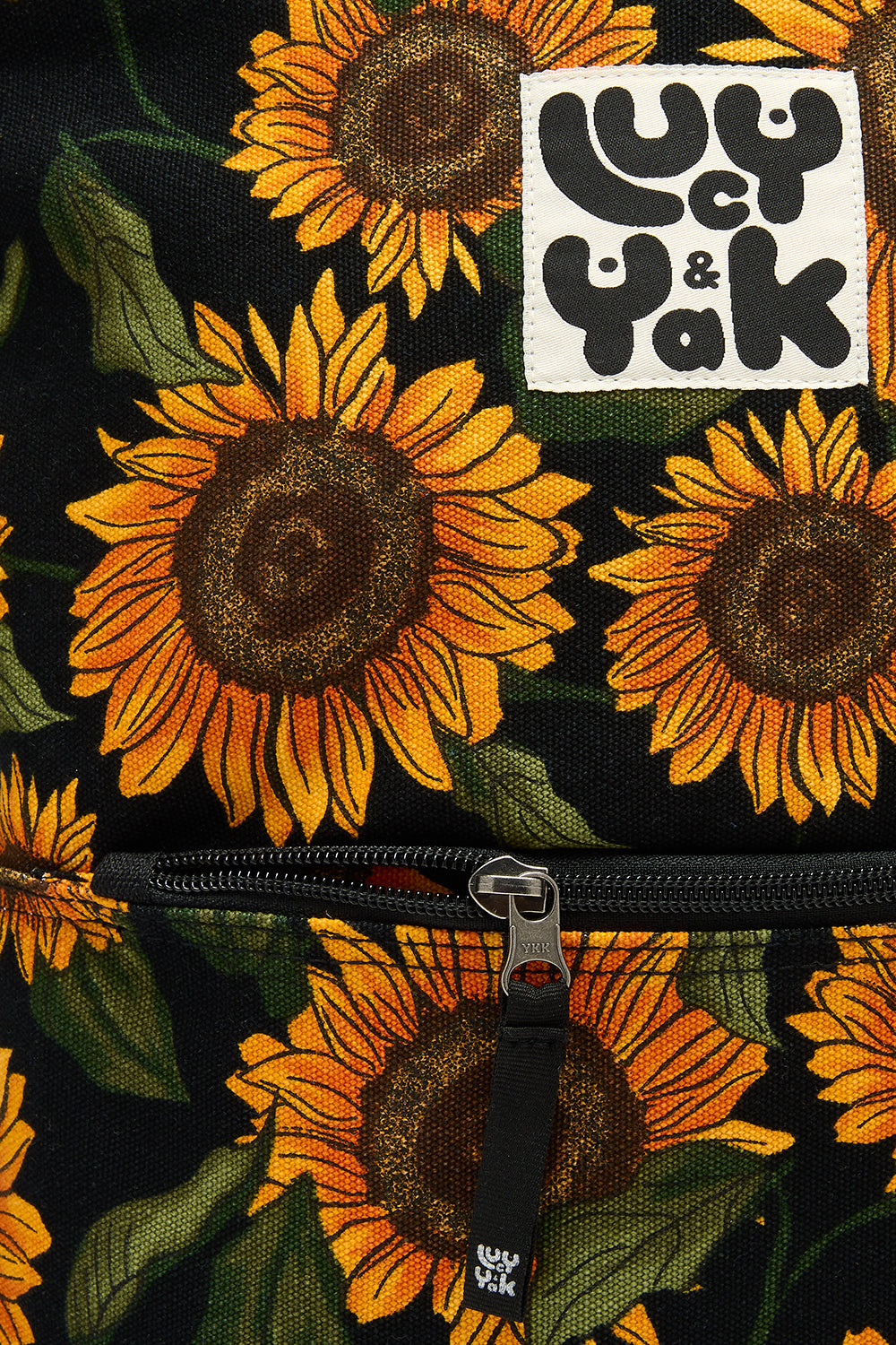 Dylan - Canvas Backpack in Sunflower Print