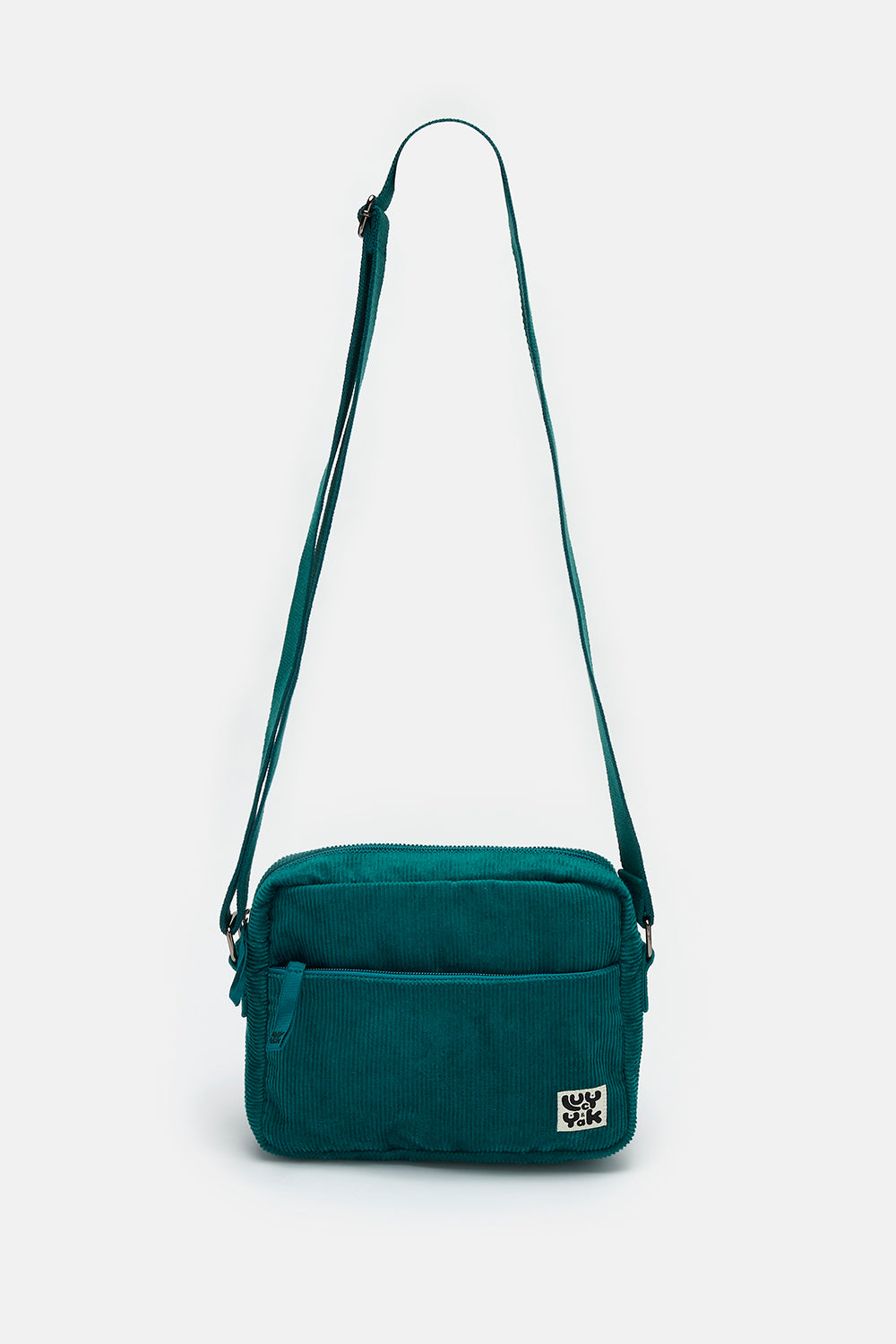 Dara - Crossbody Corduroy Bag in Teal