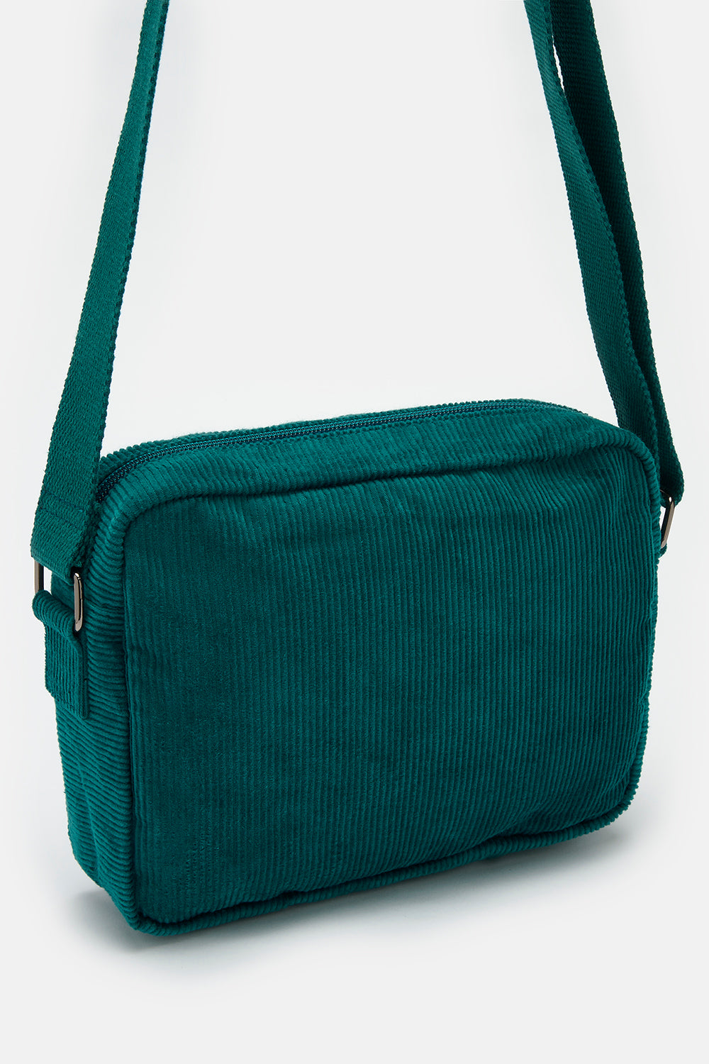 Dara - Crossbody Corduroy Bag in Teal