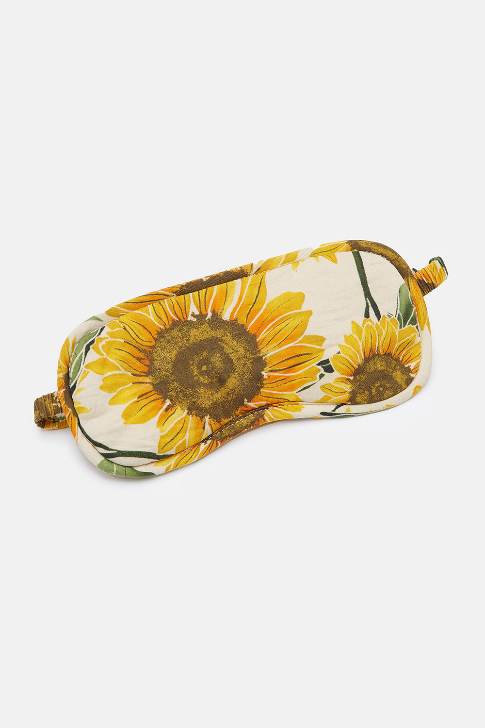 Yaima - Eye Mask in Cream Sunflower Print