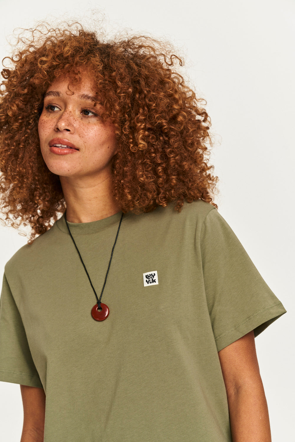 Denver - Cotton Tee in Khaki