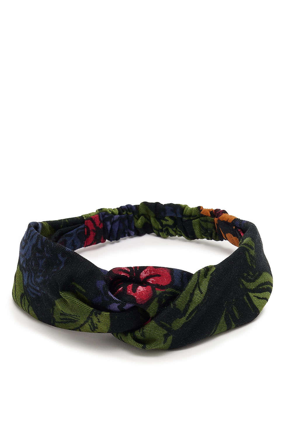 Hallie - Twist Top Headband in Maria Print