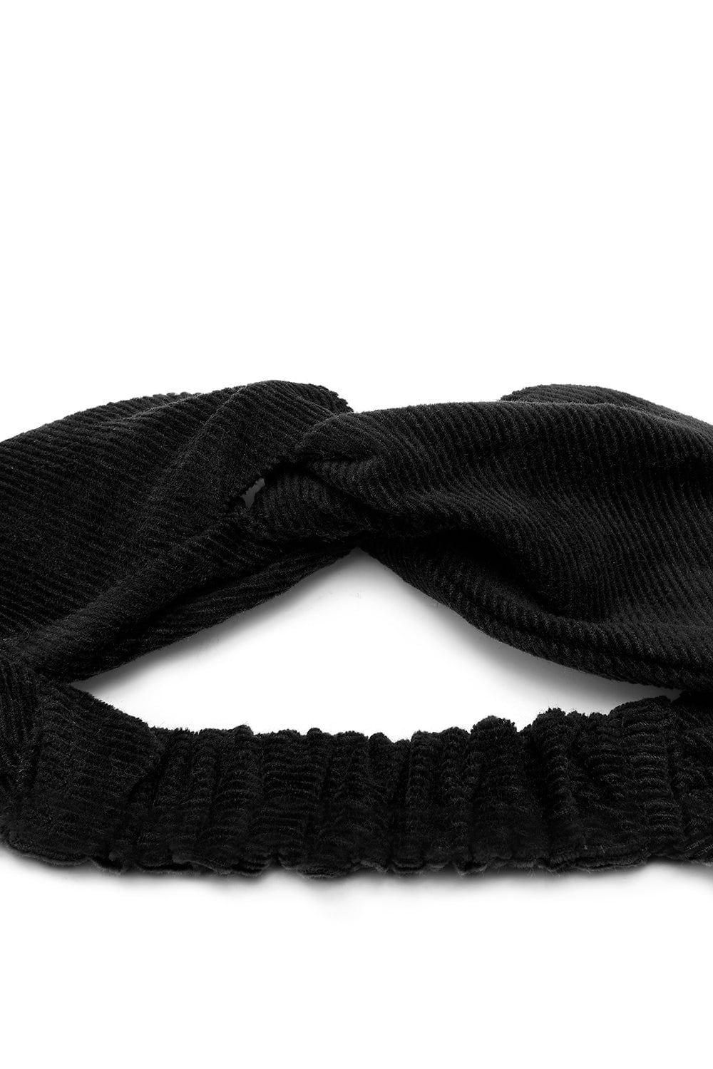 Hallie - Twist Top Headband in Black