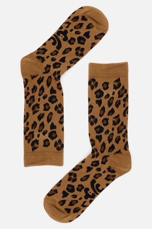 JoJo - Cotton Socks in Leopard Print