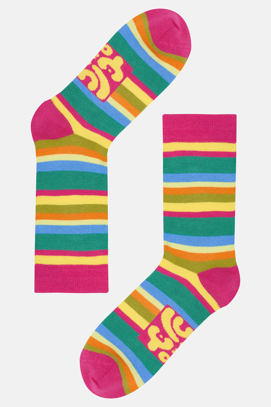 JoJo - Cotton Socks in Laguna Beach Stripe