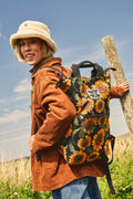 Dylan - Canvas Backpack in Sunflower Print