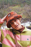 Travis - Borg Fleece Bucket Hat in Terry Print