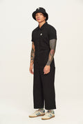 Ragan - Cotton Jumpsuit in Black