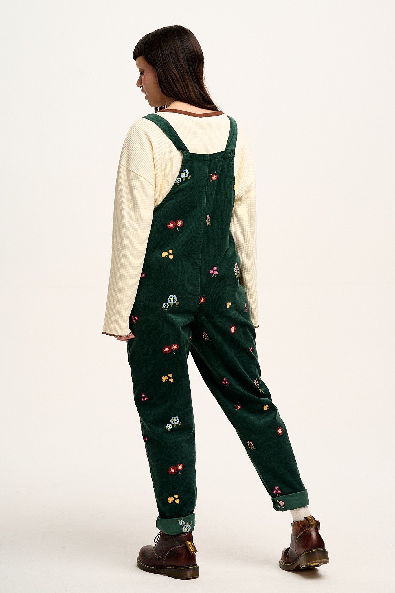 Original - Corduroy Dungarees with Bella Embroidery