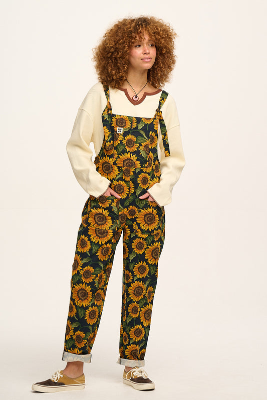 Original - Twill Dungarees in Sunflower Print