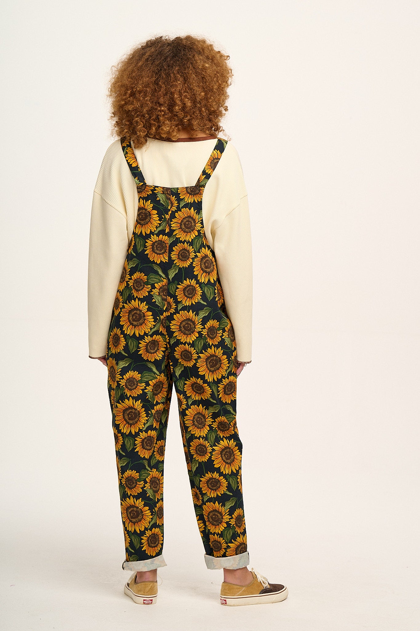 Original - Twill Dungarees in Sunflower Print