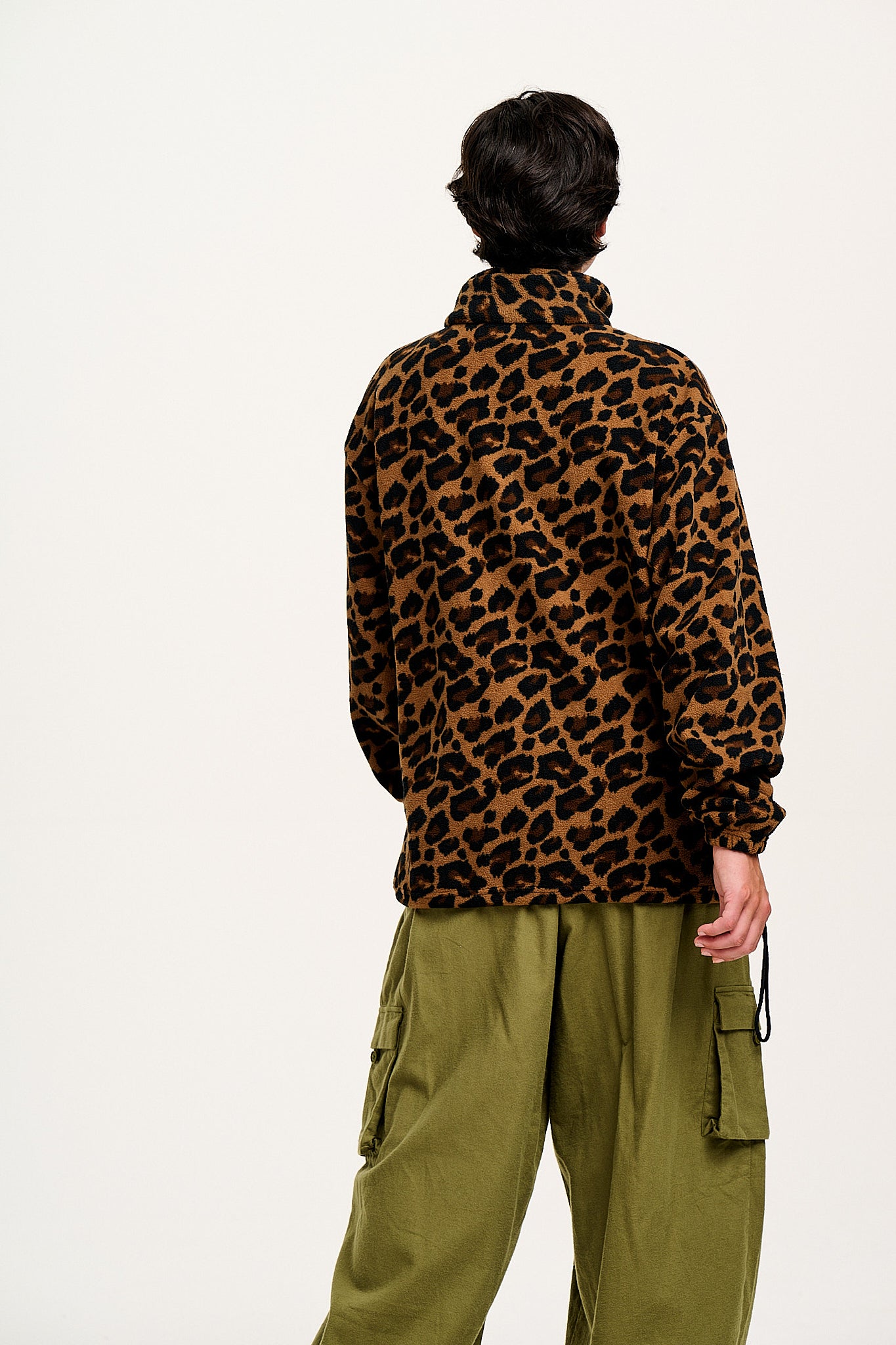 Stevie - Polar Fleece in Leopard Print