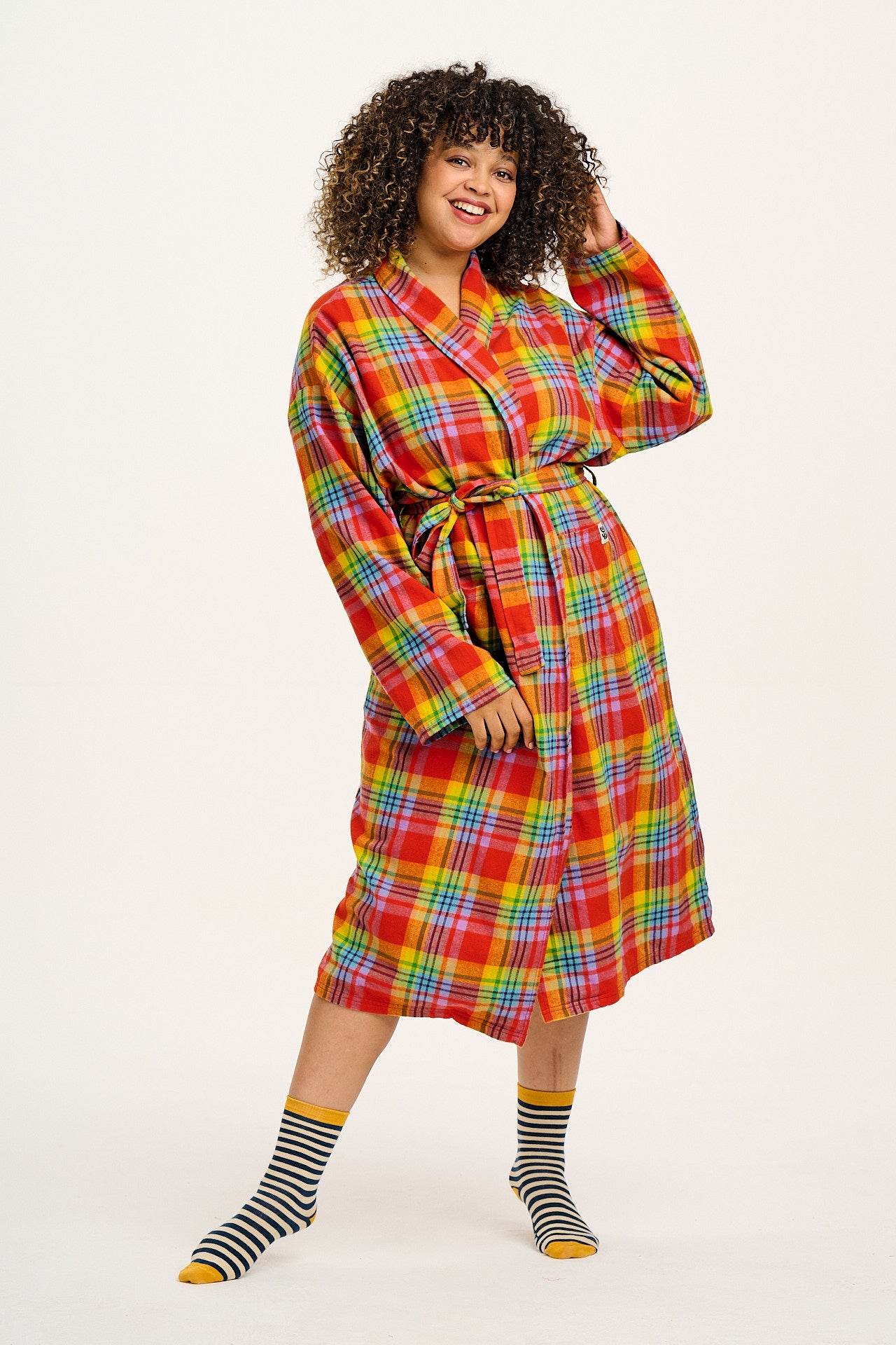 Braydon - Brushed Cotton Robe in Ncuti Tartan Print