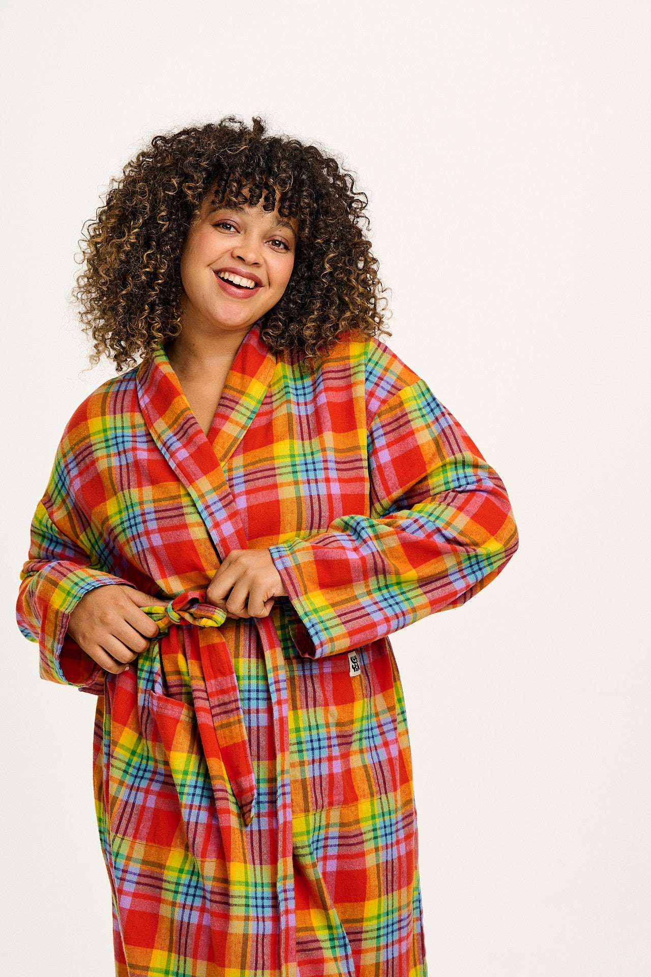 Braydon - Brushed Cotton Robe in Ncuti Tartan Print