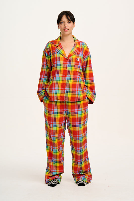 Dreamer - Soft Brushed Cotton Pyjama Set in Ncuti Tartan Print