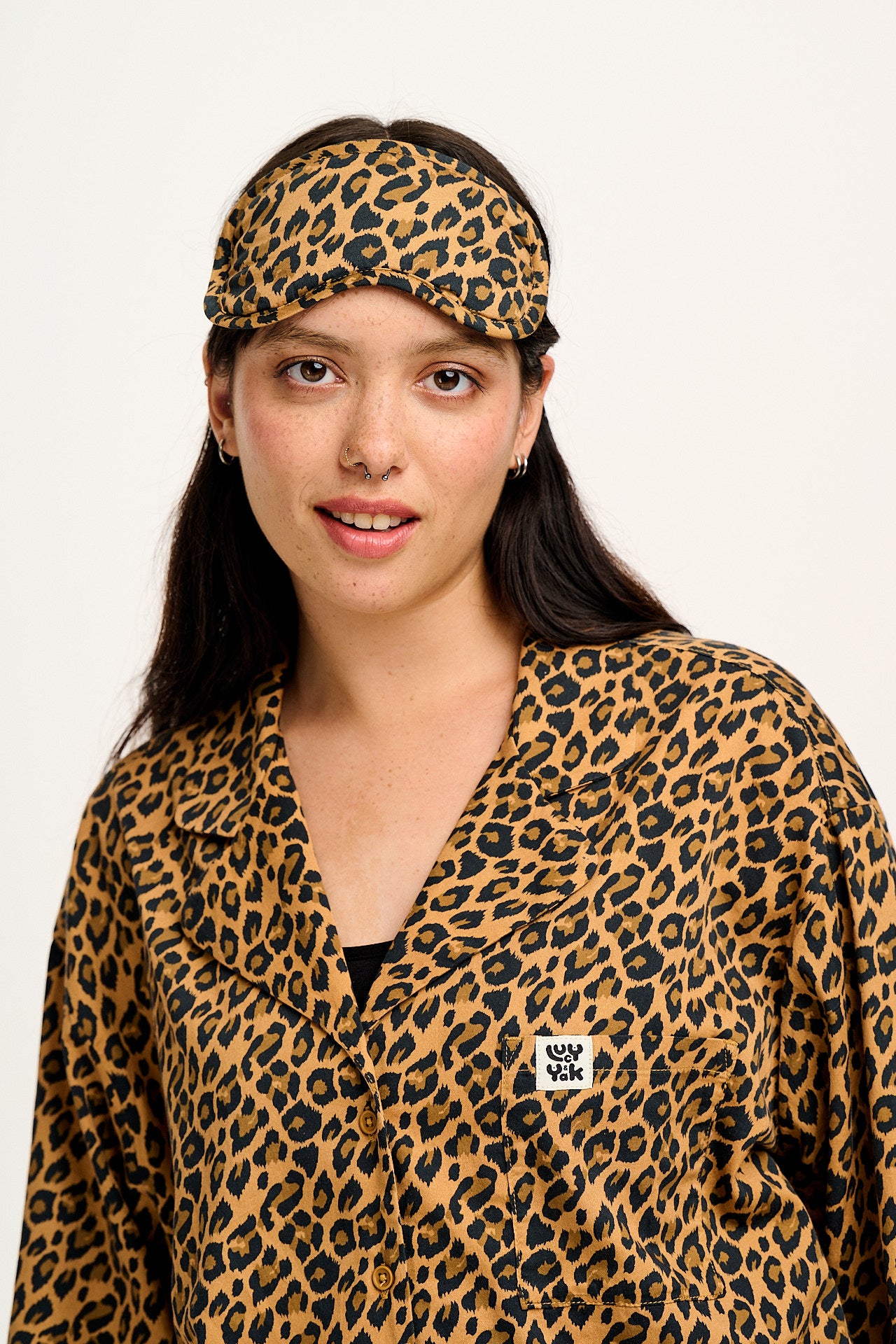 Yaima - Eye Mask in Leopard Print