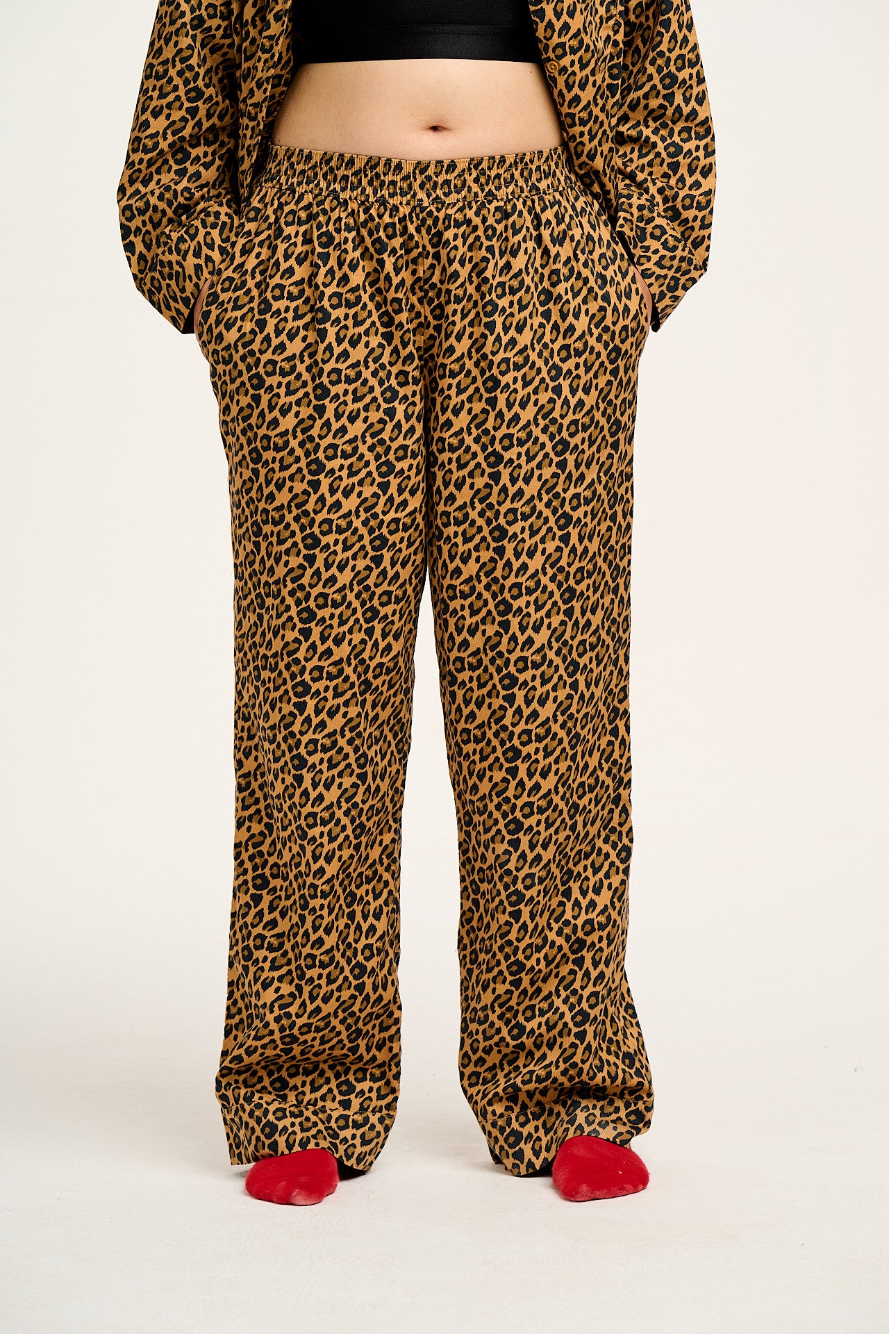 Dreamer - Soft Cotton Pyjama Set in Leopard Print