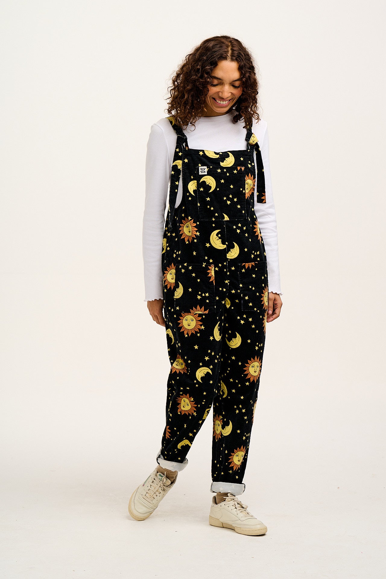 Original - Corduroy Dungarees in Black Orion Print