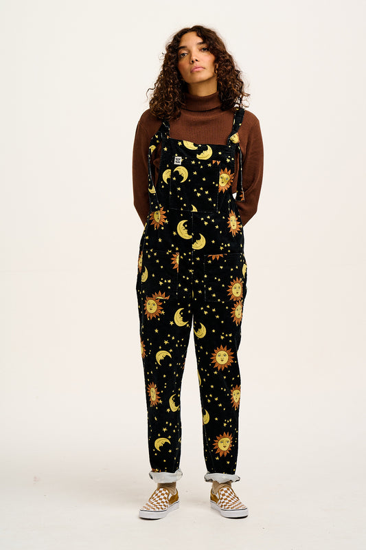 Original - Corduroy Dungarees in Black Orion Print