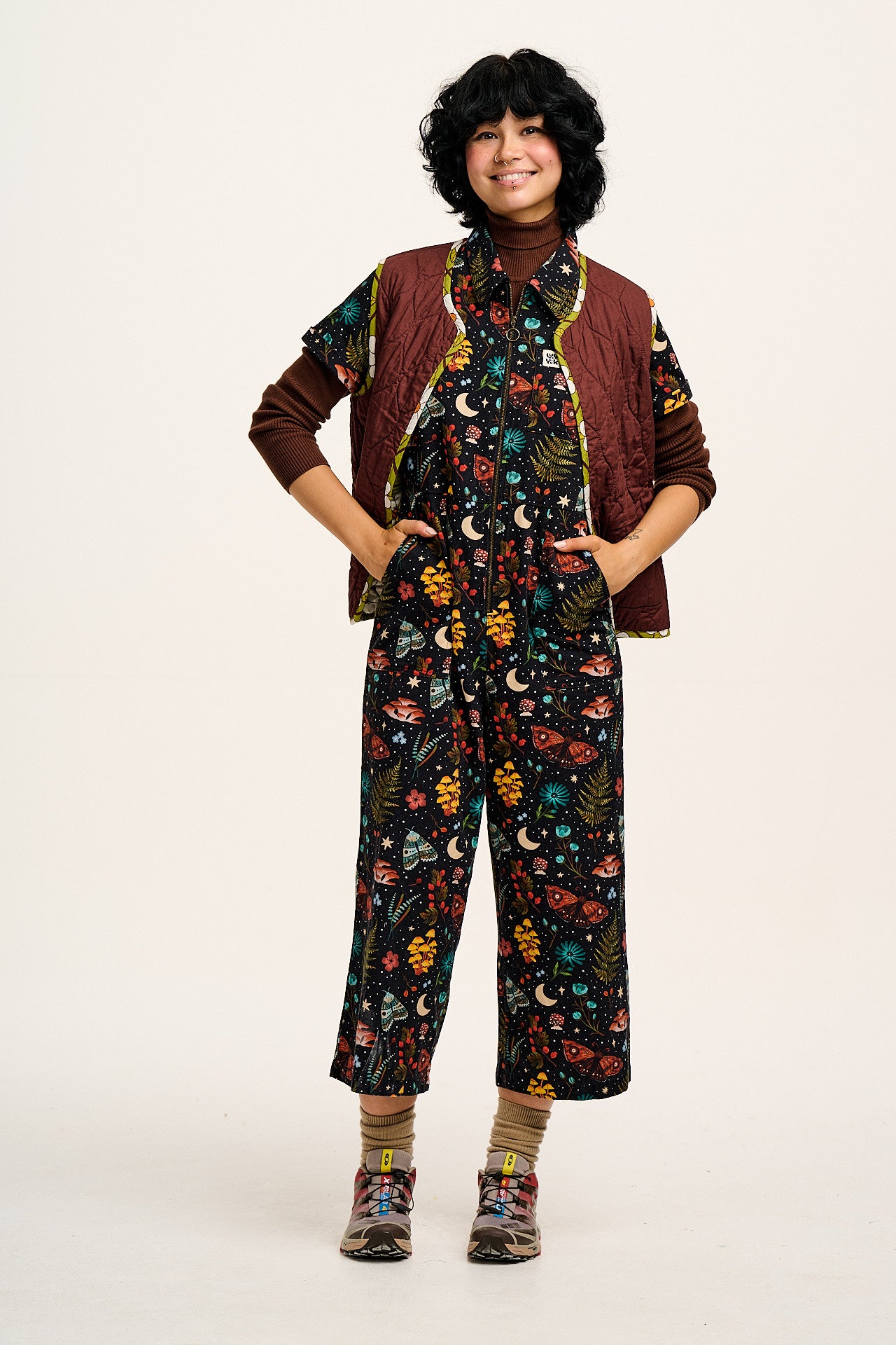 L.E. Ragan - Cotton Jumpsuit in Artist Print by Bojana