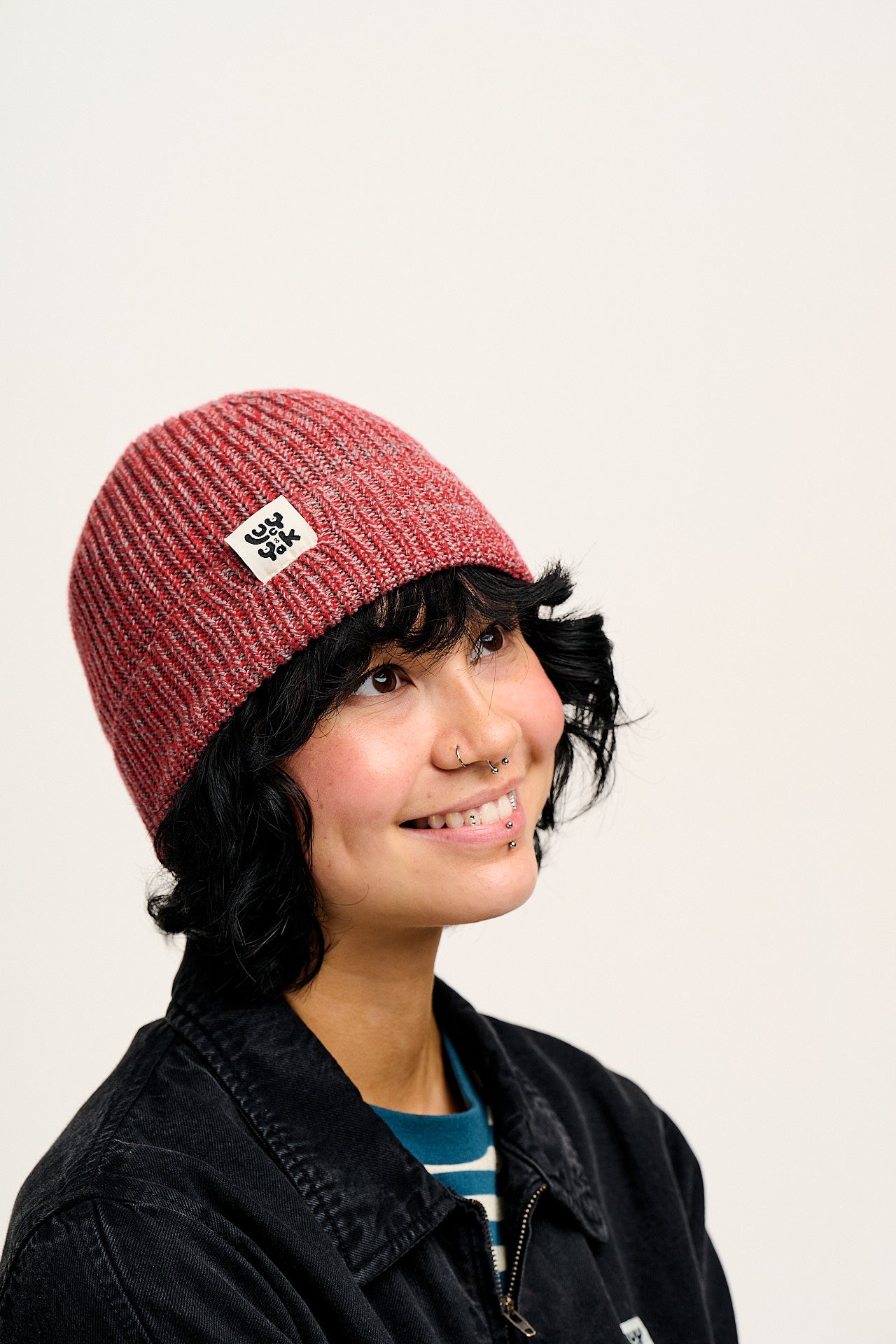 Luca - Cotton Beanie in Red