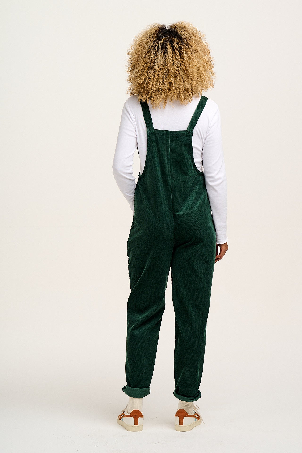 Original - Corduroy Dungarees in Posy Green