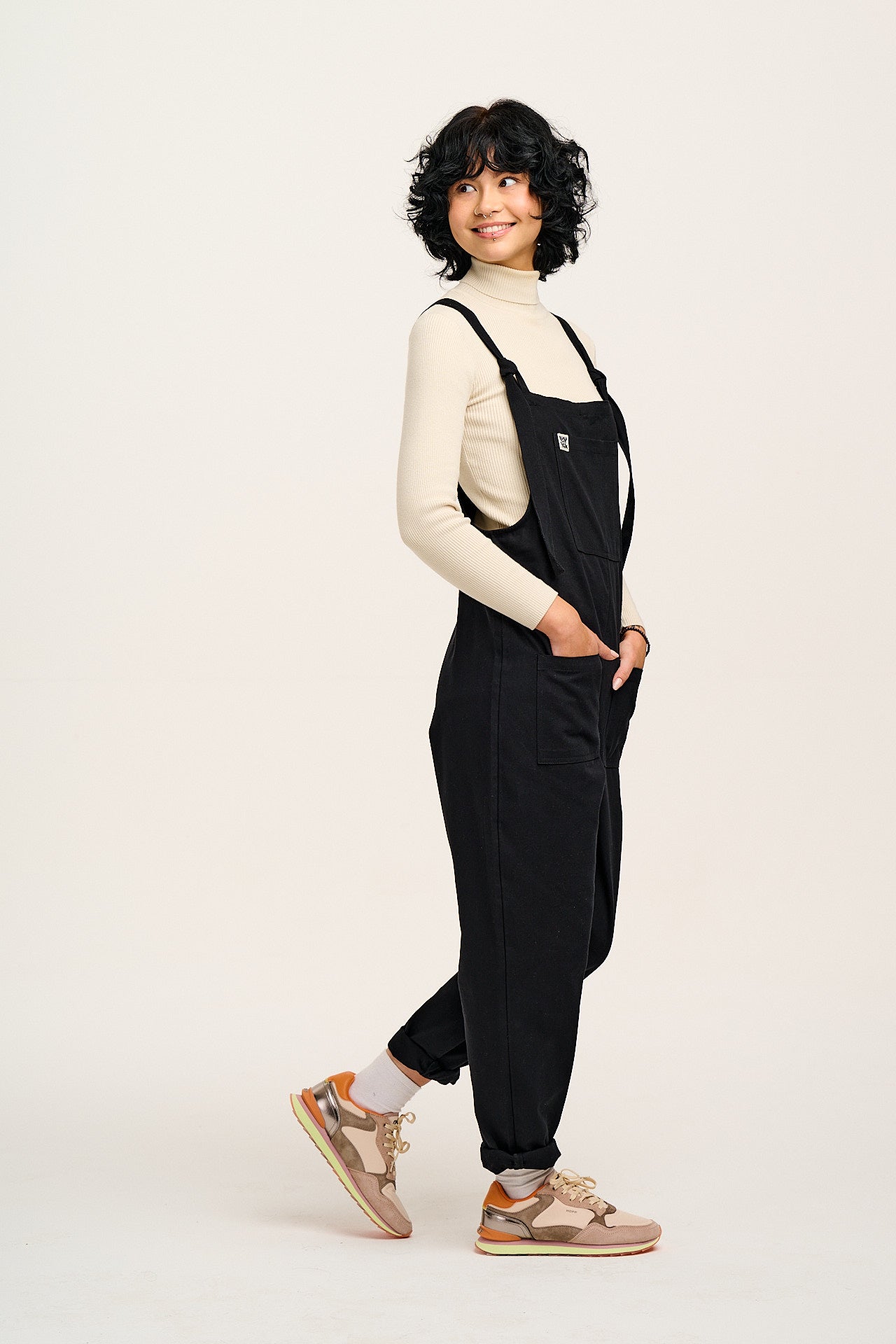 Original - Cotton Dungarees in Black