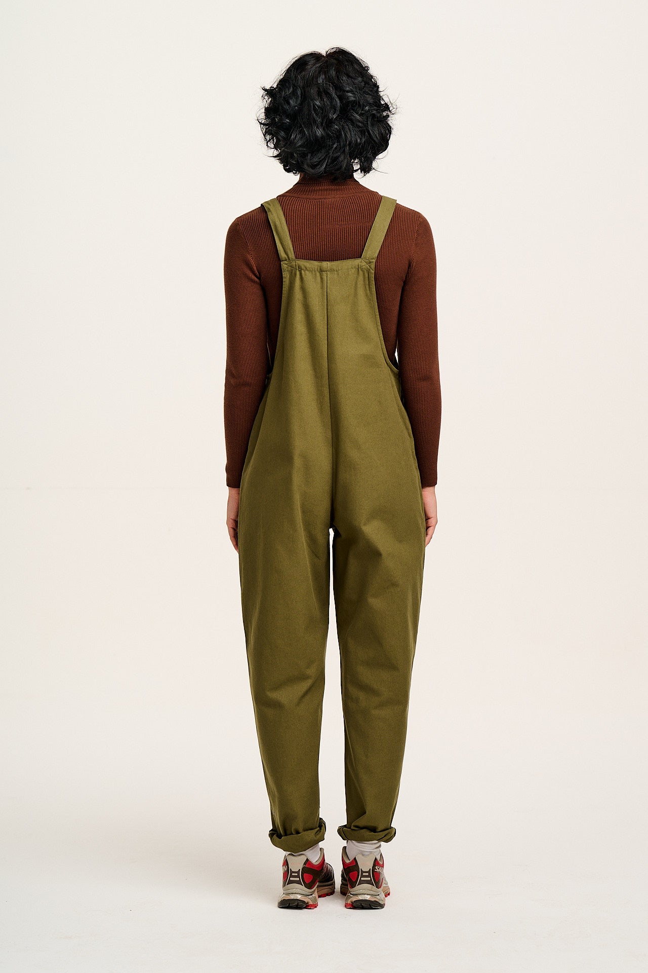 Original - Cotton Dungarees in Dark Olive