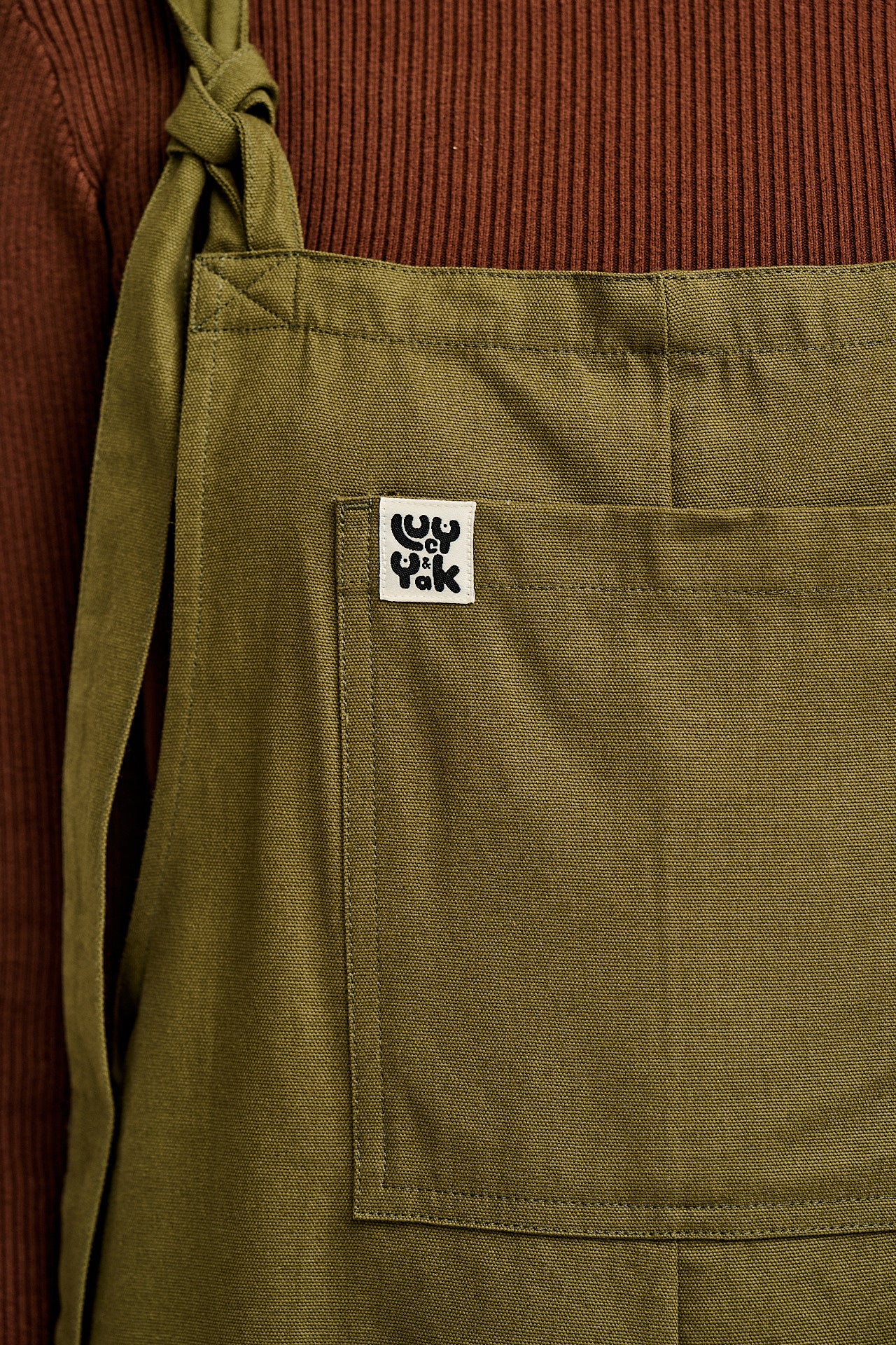 Original - Cotton Dungarees in Dark Olive