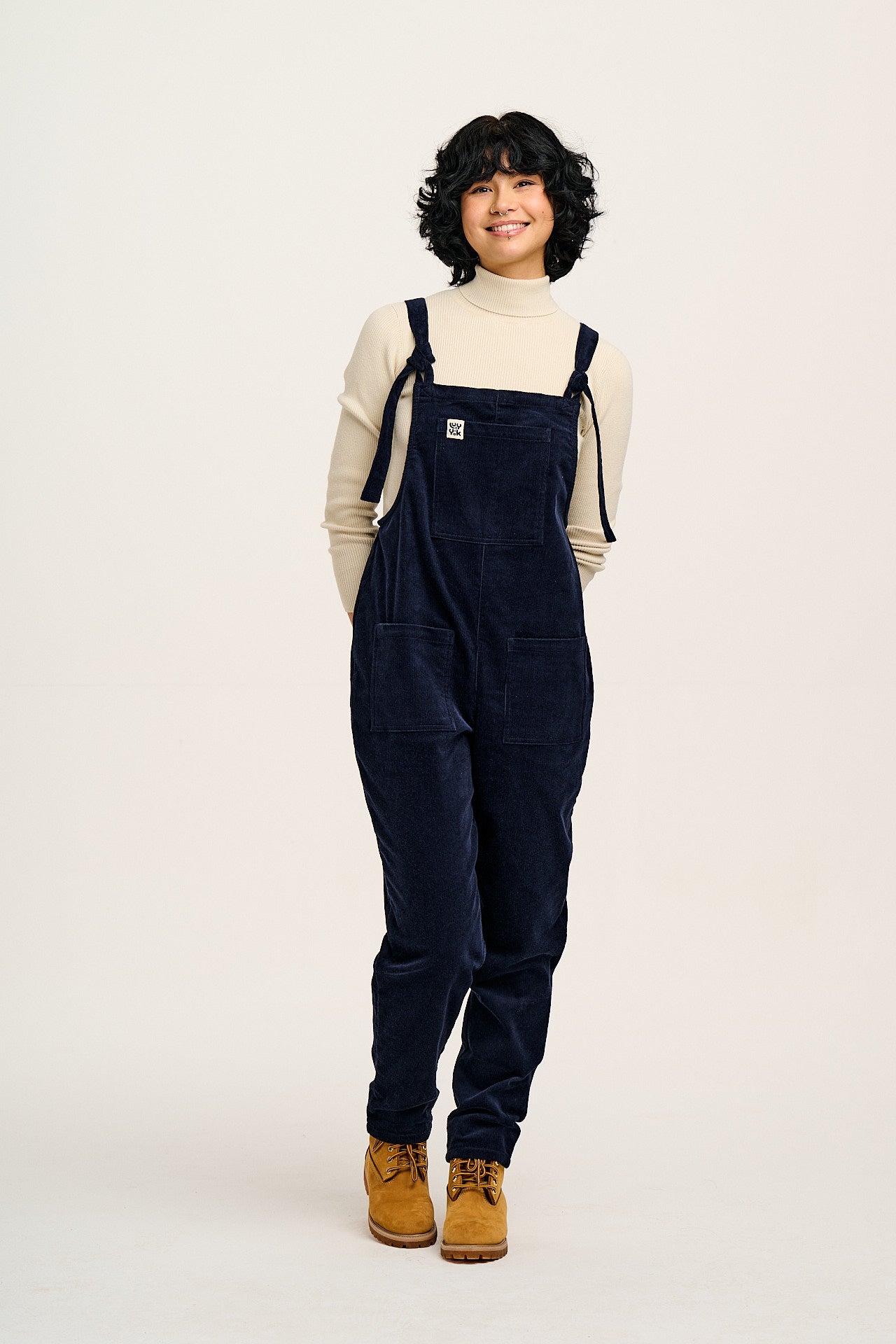 Original - Corduroy Dungarees in Sailor Blue