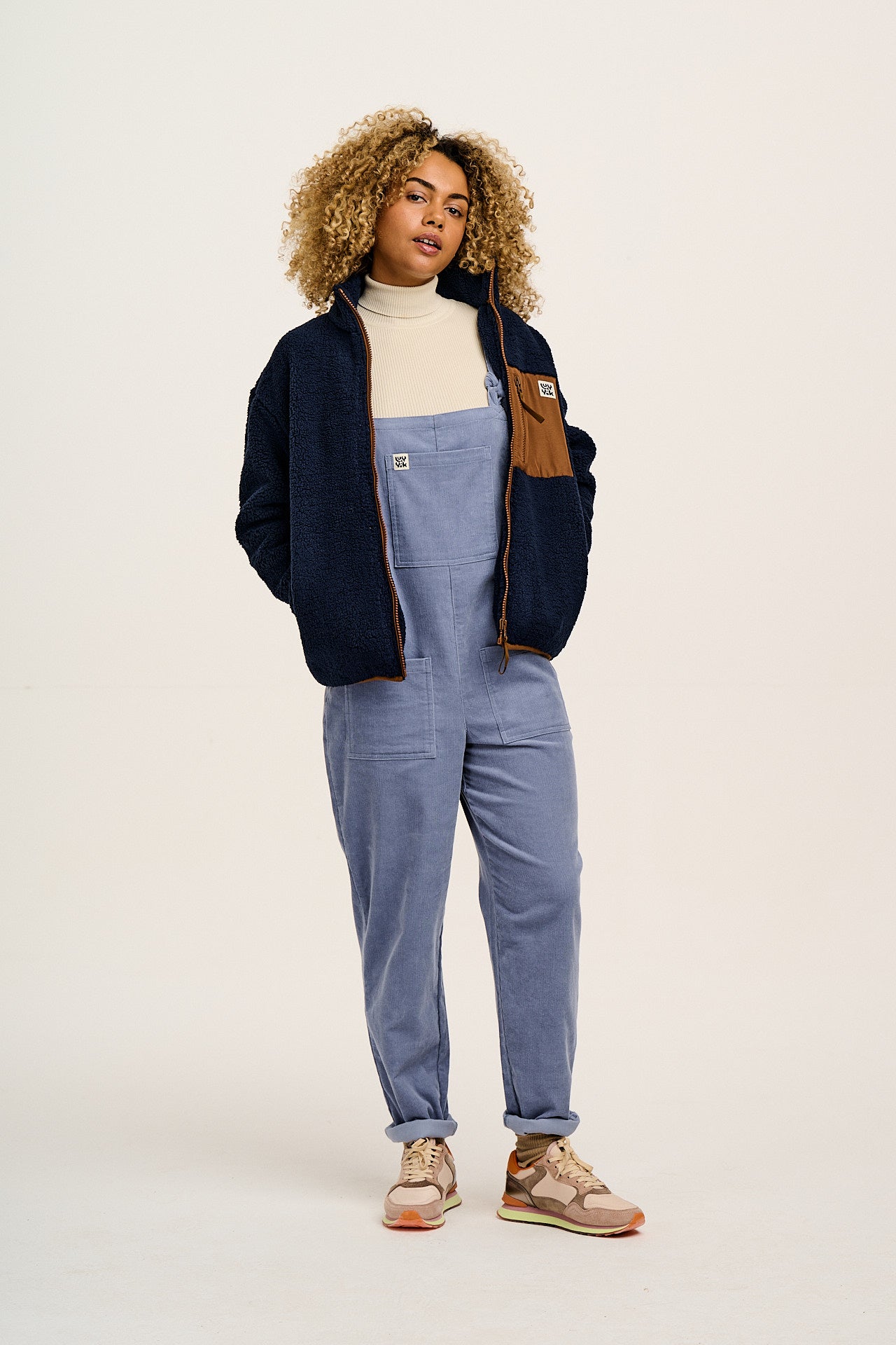 Original - Corduroy Dungarees in Powder Blue