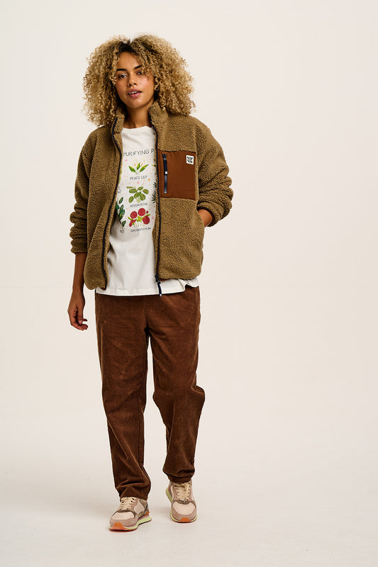 Billie - Corduroy Trousers in Oak Brown